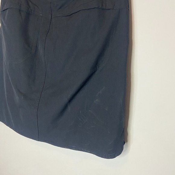 Mountain Hardwear Athletic Skirt Women 10 Solid Black Zip Snap 18" Length Active - Picture 4 of 10